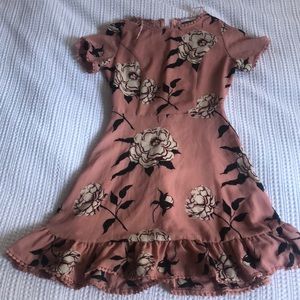 Pink flower dress